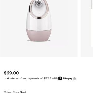 Vanity Planet Facial Steamer in Rose Gold